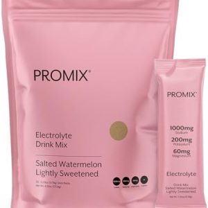 ProMix Nutrition Electrolytes Powder Hydration Packets - Himalayan Pink Salt, Magnesium, Potassium, Vitamin C - Salted Watermelon, Lightly Sweetened - 30 Servings (Pack of 30)