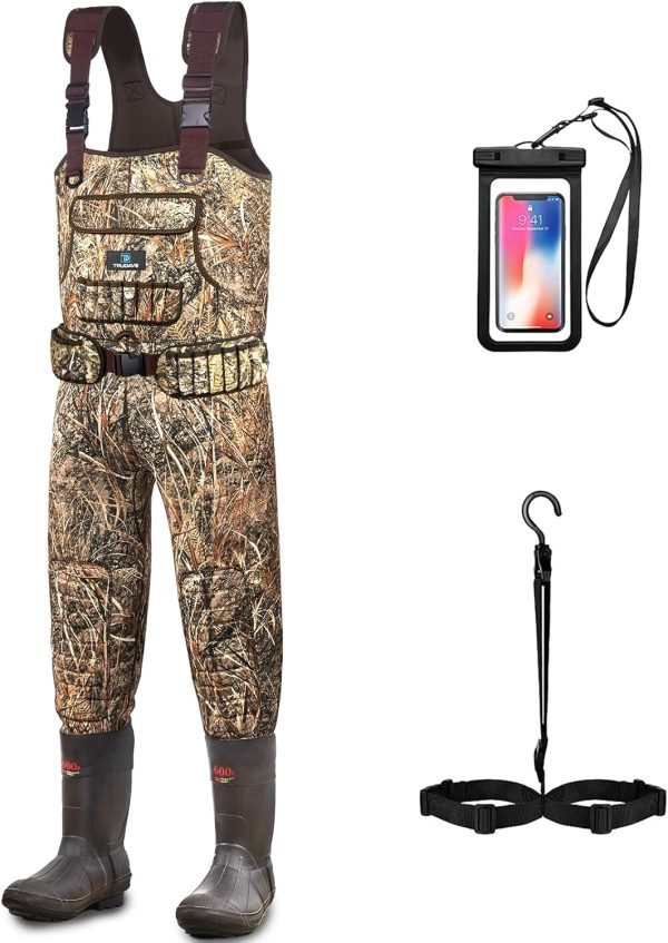Trudave Fishing Waders for Men,Hunting and Waterproof Neoprene Wader for Men with 600G Insulation and Includes Boots - Image 8